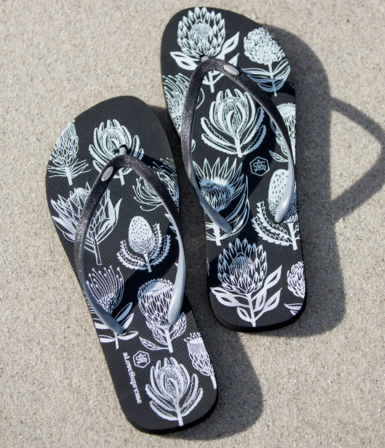 Flip Flops (Black Strap)